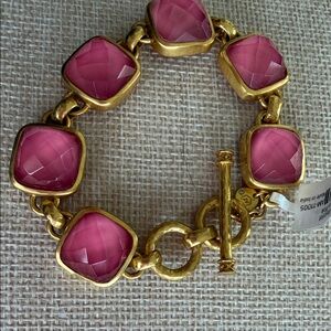 Gold and Pink Bracelet